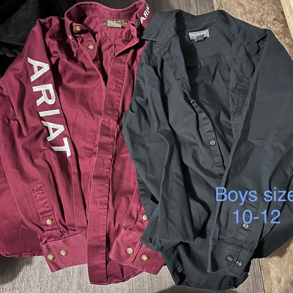 Boys Western & Dress Shirt Bundle - Size 10/12
